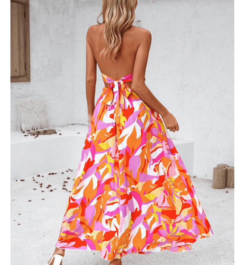 Sunrise Escape Halter Dress — Womens's Summer Dress