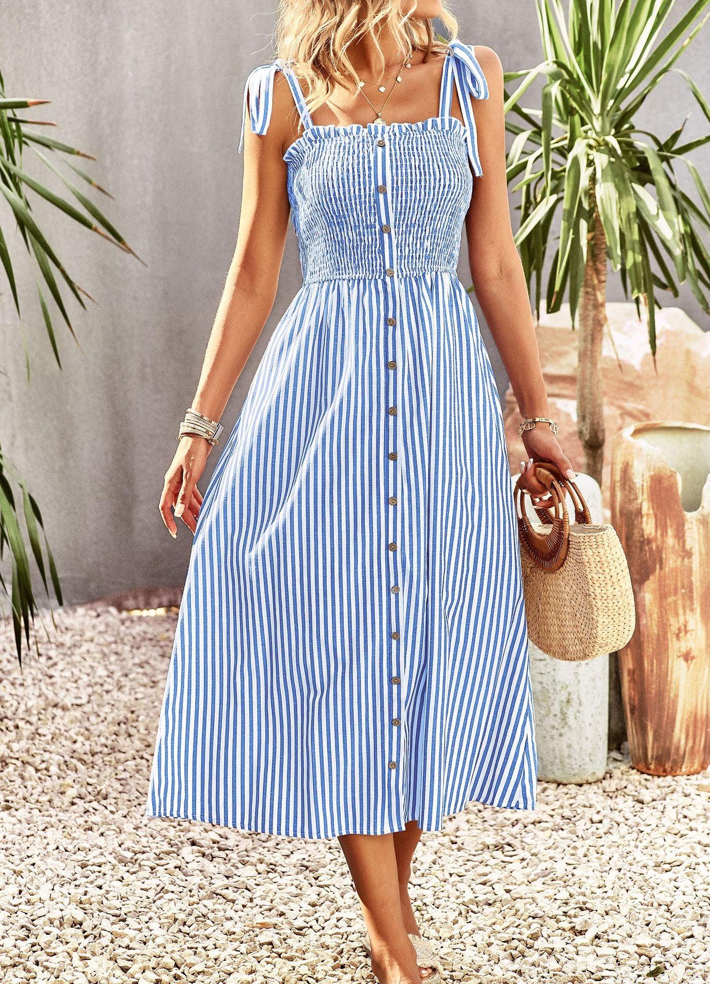 Elegant Striped Sundress — Perfect Summer Dress