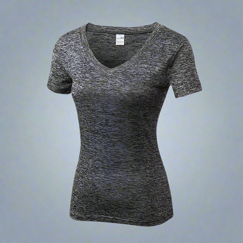 Women's V-Neck Sport Tee – Comfortable, Stylish Activewear Essential