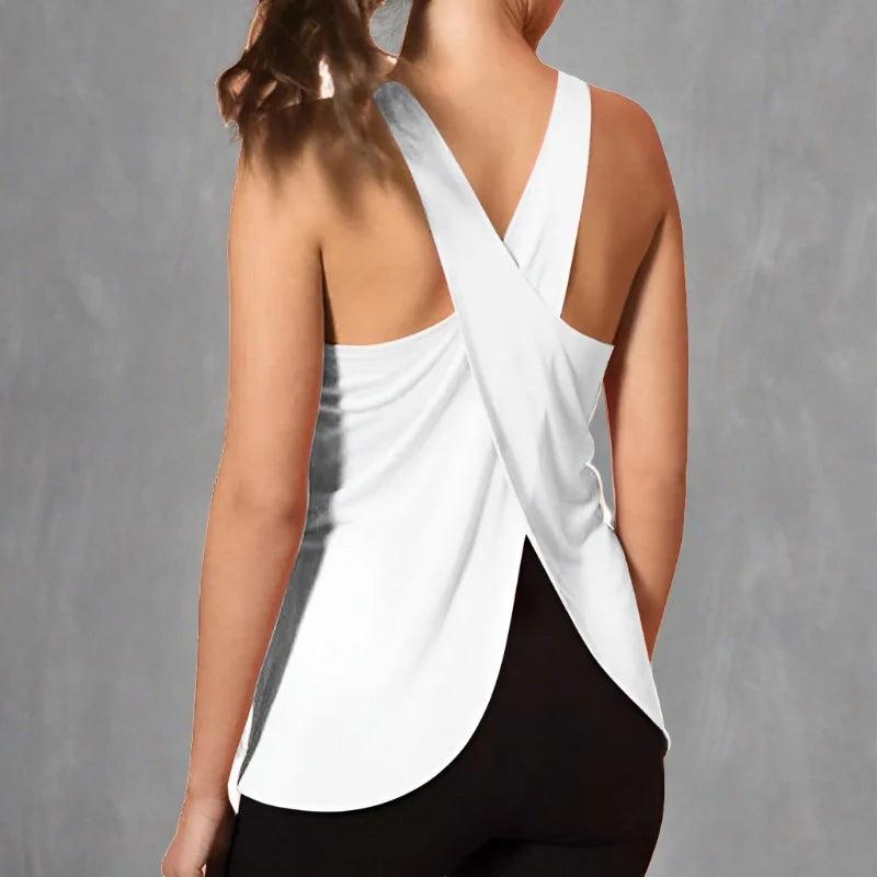 Cross Back Athletic Top — Workout Tanks For Women