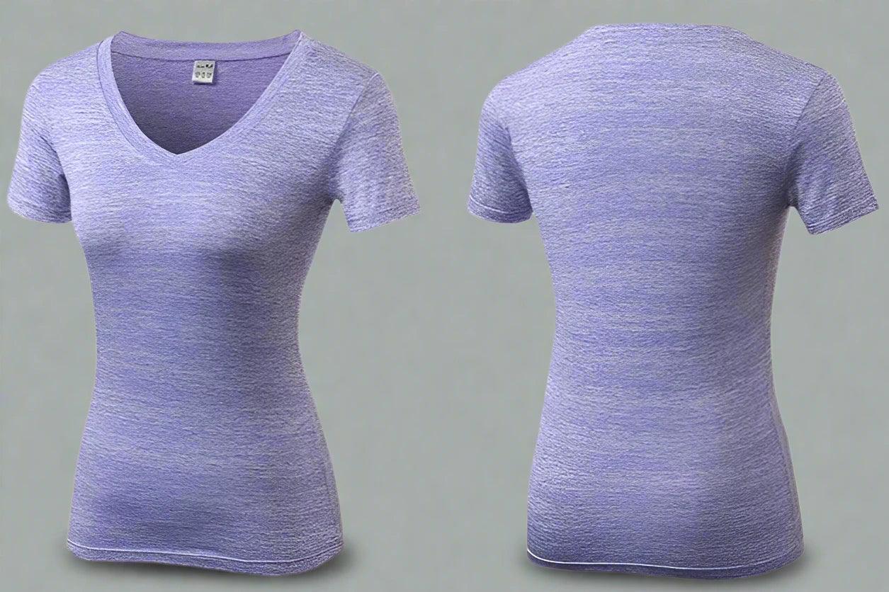 Women's V-Neck Sport Tee – Comfortable, Stylish Activewear Essential