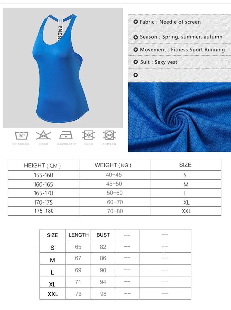 Energy Breathable Athletic Top — Workout Tanks For Women