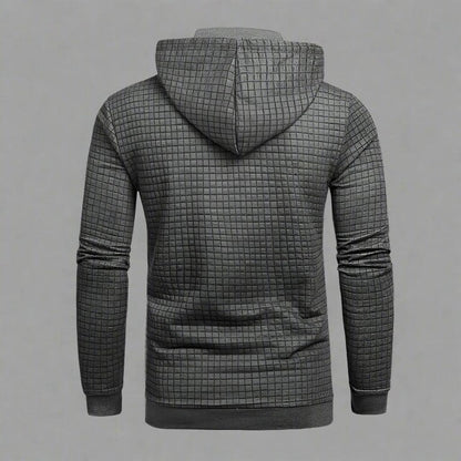 Woven Pattern Hooded Sweatshirt — Mens Hooded Sweatshirt