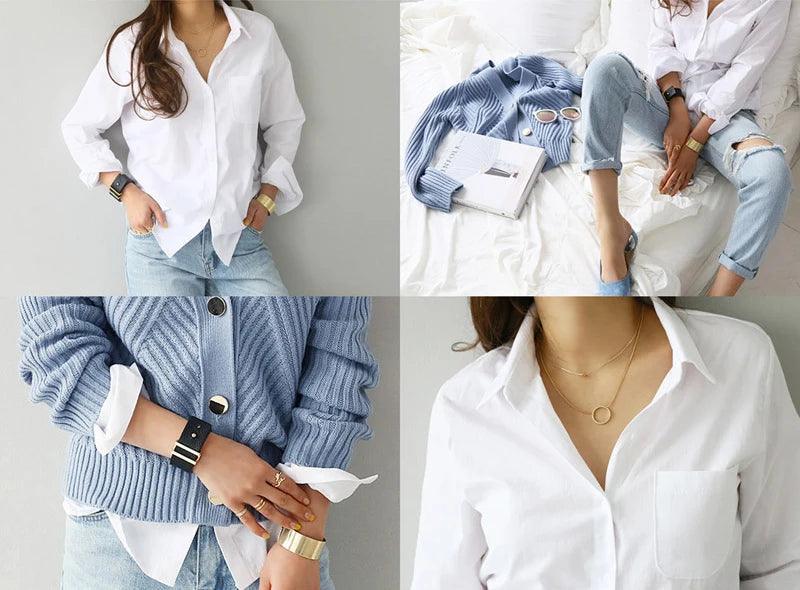 Classic Button Ladies Blouse — Blouse For Women