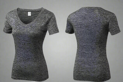 Women's V-Neck Sport Tee – Comfortable, Stylish Activewear Essential