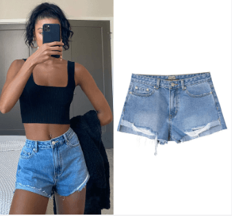 Urban Edge Ripped Denim Shorts