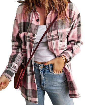 Pink Plaid Flannel — Casual Chic Women's Flannel