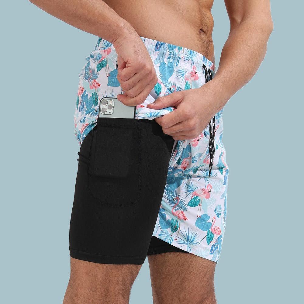 Lotus Pond AquaFlex Men's Swim Shorts | JHB Marketplace