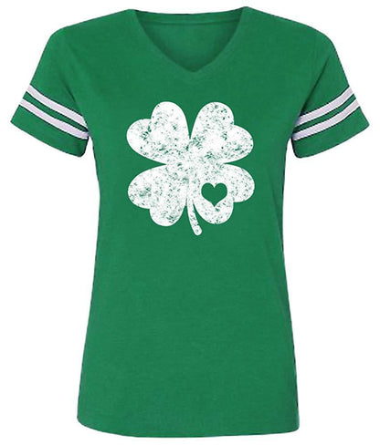 St. Patrick's Day Four-leaf Clover & Shamrock T-shirt